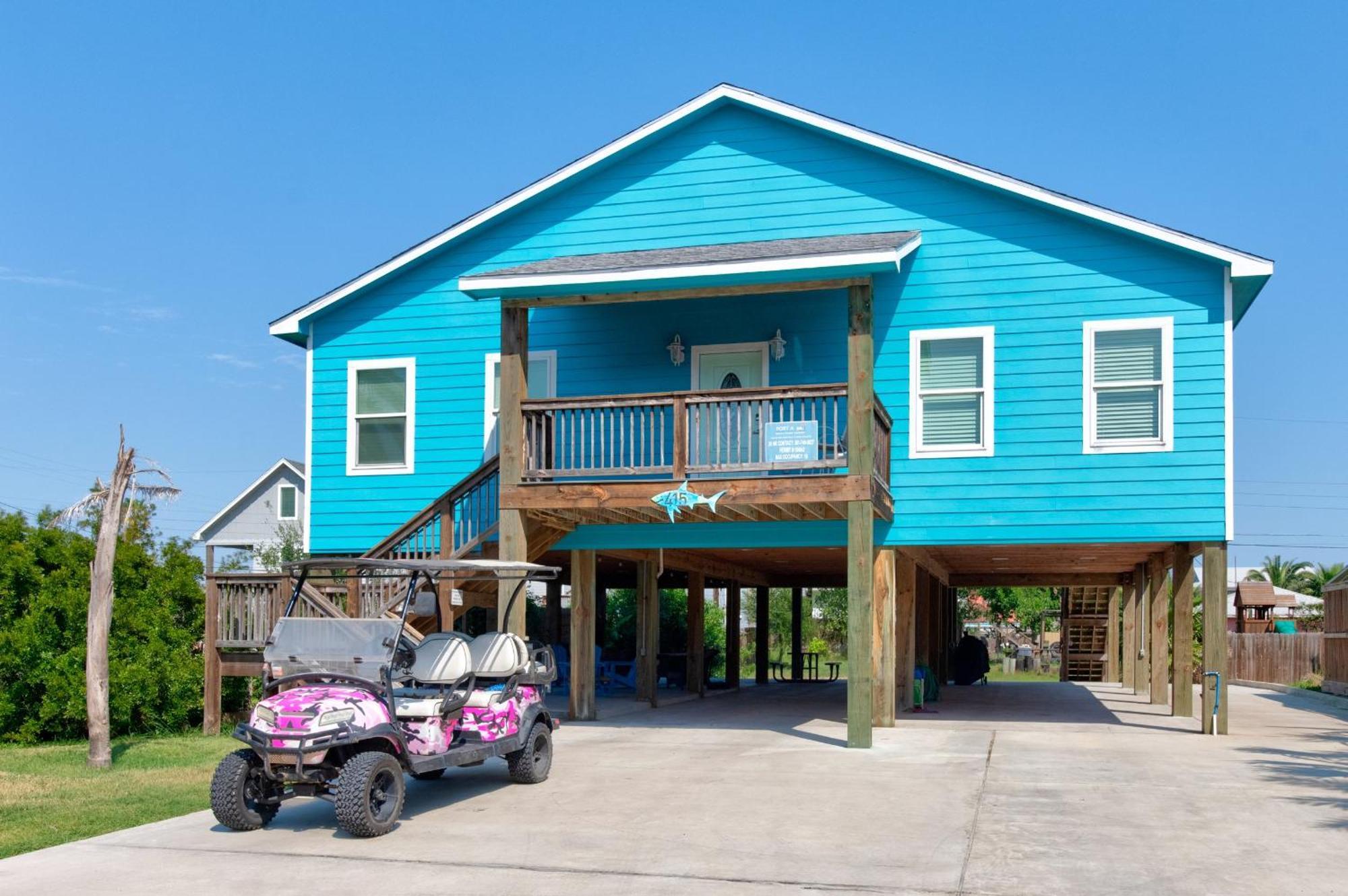 Willa Casita Del Mar - Golf Cart Included Boat Parking Port Aransas Zewnętrze zdjęcie